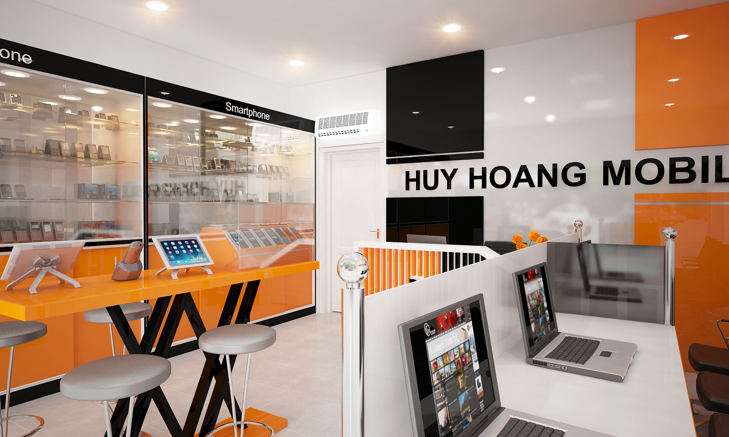 Thiết kế- thi công Shop Huy Hoang Lê Quang Định